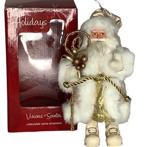 Vintage Home for the Holidays Visions of Santa Christmas Ornament